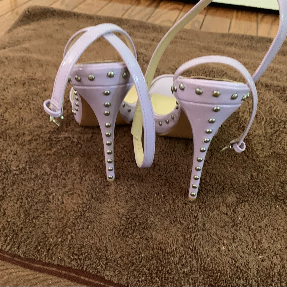 Purple high heels
